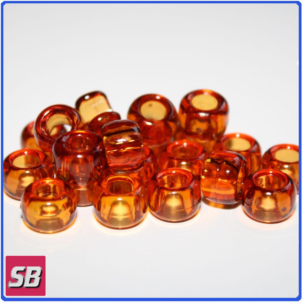50085 トータス 透明 9x6mm(標準) バレル ポニービーズ (100個) | 1枚目