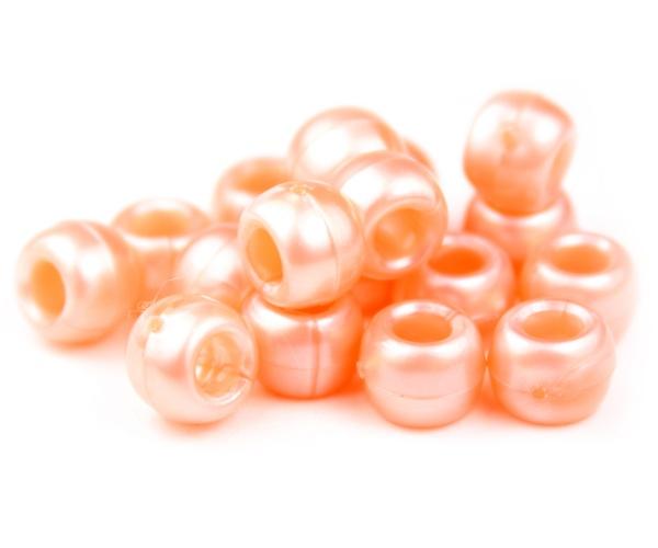 50494 ピーチ パール 9x6mm(標準) バレル ポニービーズ (100個) | 1枚目