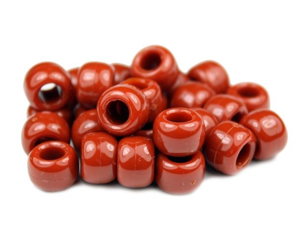 50153 さび 不透明(Opaque) 9x6mm(標準) バレル ポニービーズ (100個) | 1枚目