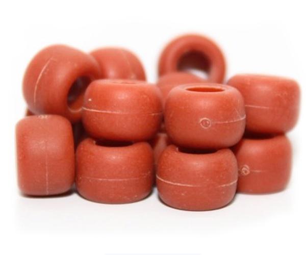 50234 さび マット(Matte) 9x6mm(標準) バレル ポニービーズ (100個) | 1枚目