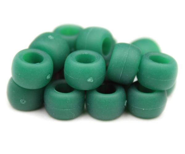 50303 マーブル グリーン マット(Matte) 9x6mm(標準) バレル ポニービーズ (100個) | 1枚目