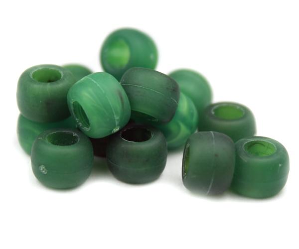 50429 マラカイト グリーン マット(Matte) 9x6mm(標準) バレル ポニービーズ (100個) | 1枚目