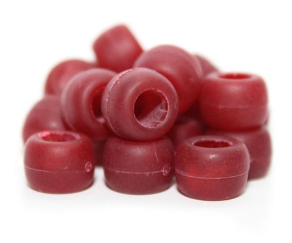 50231 クランベリー マット(Matte) 9x6mm(標準) バレル ポニービーズ (100個) | 1枚目