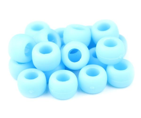 50384 ブルー クラウド マット(Matte) 9x6mm(標準) バレル ポニービーズ (100個) | 1枚目