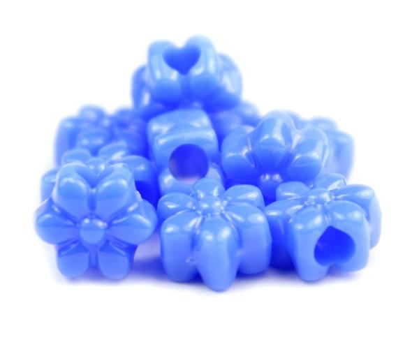 50580 ツルニチニチソウ 不透明(Opaque) 13mm フラワー ポニービーズ (50個) | 1枚目