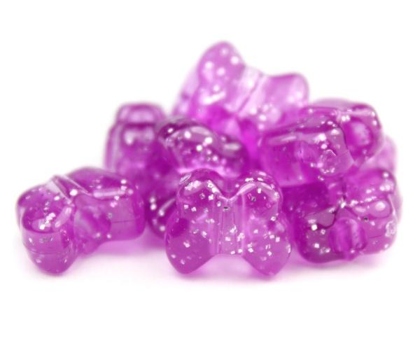 50645 ライラック 閃光(Sparkle) 13x10mm バタフライ ポニービーズ (50個) | 1枚目