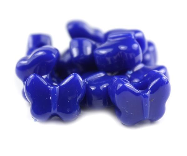 50611 ロイヤル ブルー 不透明(Opaque) 13x10mm バタフライ ポニービーズ (50個) | 1枚目