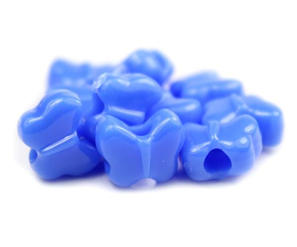 50623 ツルニチニチソウ 不透明(Opaque) 13x10mm バタフライ ポニービーズ (50個) | 1枚目