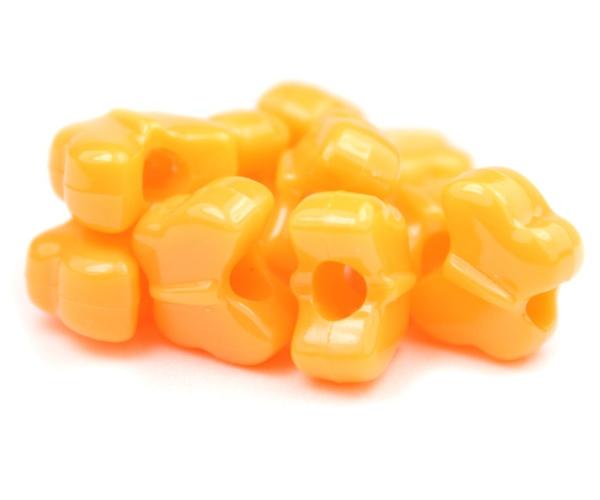 50612 オレンジ 不透明(Opaque) 13x10mm バタフライ ポニービーズ (50個)