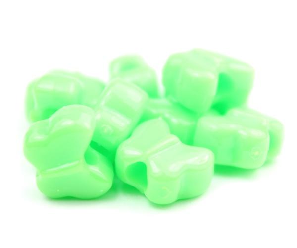 50606 ライム 不透明(Opaque) 13x10mm バタフライ ポニービーズ (50個) | 1枚目