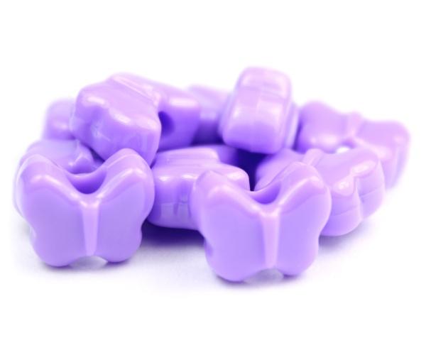 50605 ライラック 不透明(Opaque) 13x10mm バタフライ ポニービーズ (50個) | 1枚目