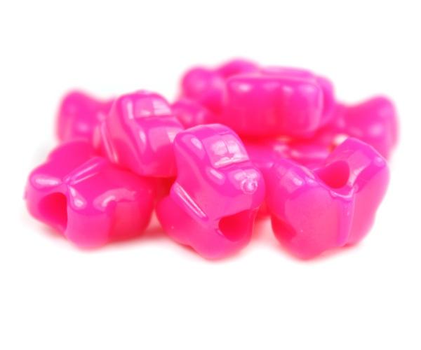 50618 マゼンタ ネオン ブライト 13x10mm バタフライ ポニービーズ (50個) | 1枚目
