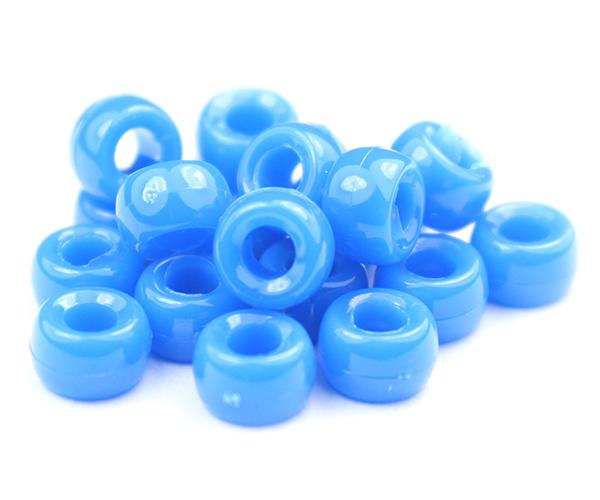 51021 トゥルー ブルー ネオン ブライト 6.5x4mm ミニ バレル ポニービーズ (200個)