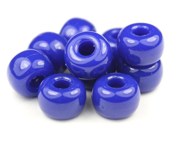 50749 ロイヤル ブルー 不透明(Opaque) 11x8mm ラージ バレル ポニービーズ (50個) | 1枚目