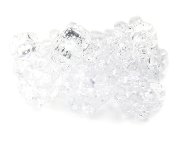 53003 シルバー 閃光(Sparkle) 13mm フラワー ポニービーズ (50個)