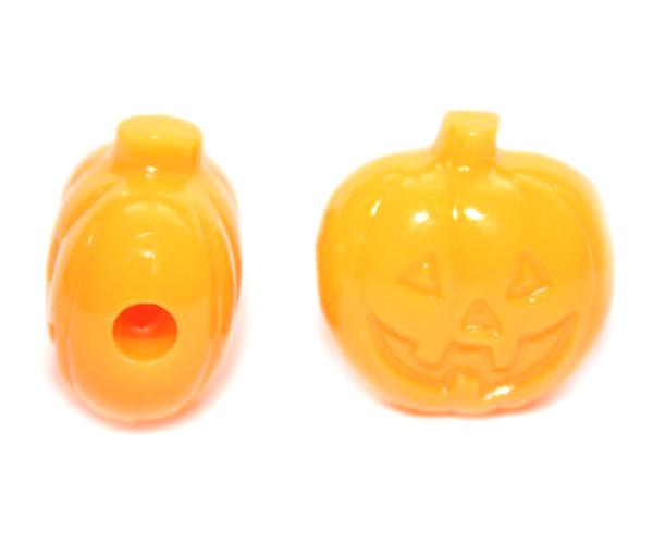 57324 オレンジ 不透明(Opaque) 20mm ジャックランタン ポニービーズ (10個)1枚目の画像