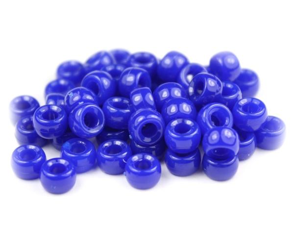 51042 ロイヤル ブルー 不透明(Opaque) 6.5x4mm ミニ バレル ポニービーズ