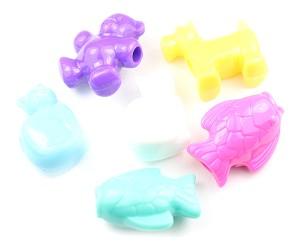 57077 ブライト ミックス 不透明(Opaque) 25mm ペット ポニービーズ (10個)