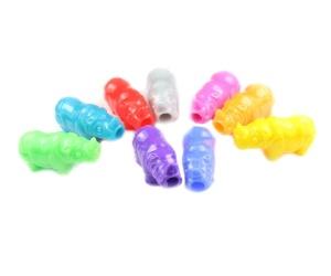57081 サーカス ミックス 不透明(Opaque) 25mm サイ ポニービーズ (10個)1枚目の画像